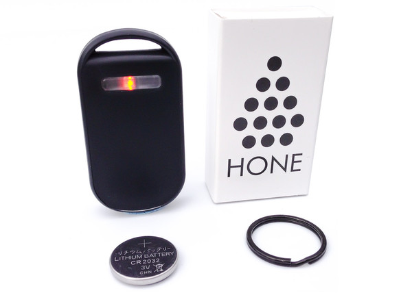 Hone with box, battery and keyring